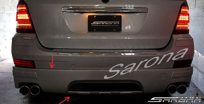 Custom Mercedes GL  SUV/SAV/Crossover Rear Lip/Diffuser (2006 - 2009) - Call for price (Part #MB-036-RA)